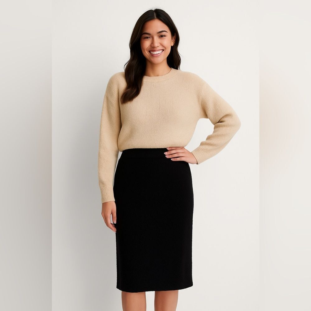 Elegant Knit Pencil Skirt